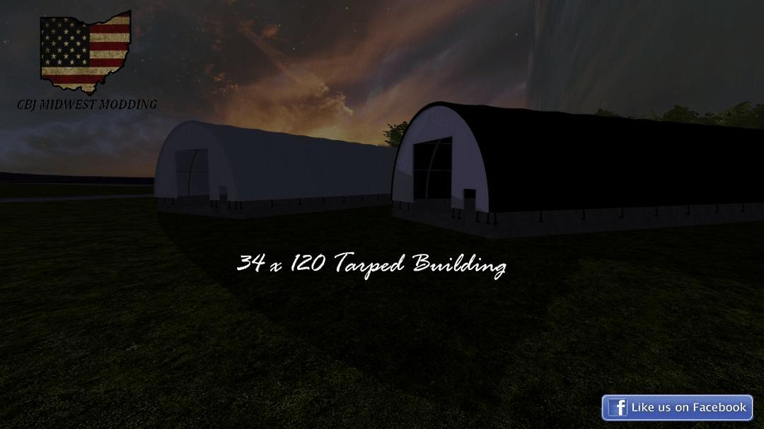FS19 - 34 x 120 Tarped Building V1.0