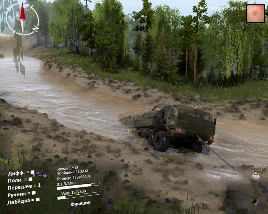 Spintires - Through Power Lines Map V1.0