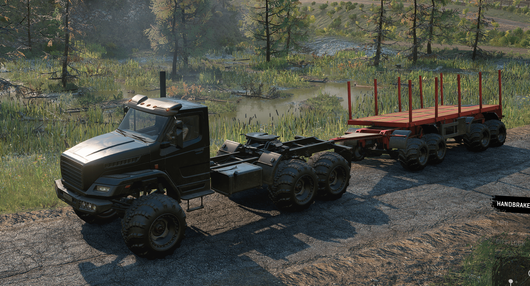 SnowRunner - Offroad Flatbed Trailer V1