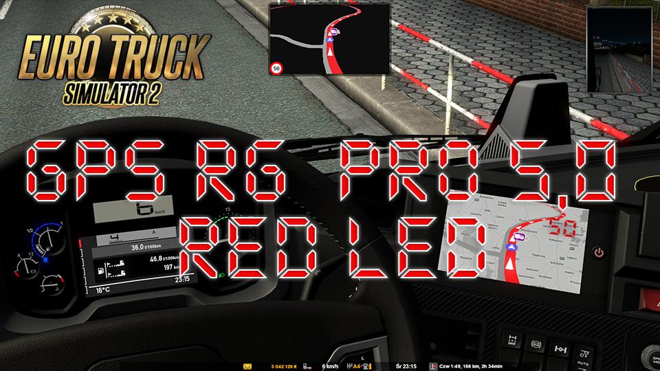 ETS2 - GPS RG Pro Red Led V5 (1.38.x)