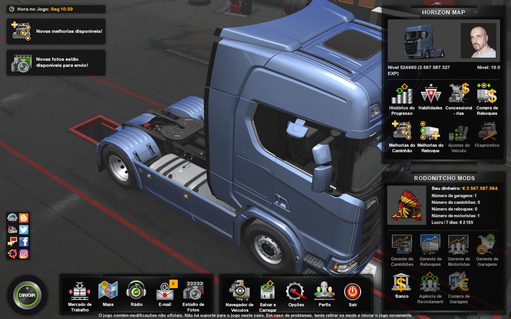 ETS2 - Horizon Map Profile Mod (1.36.x)