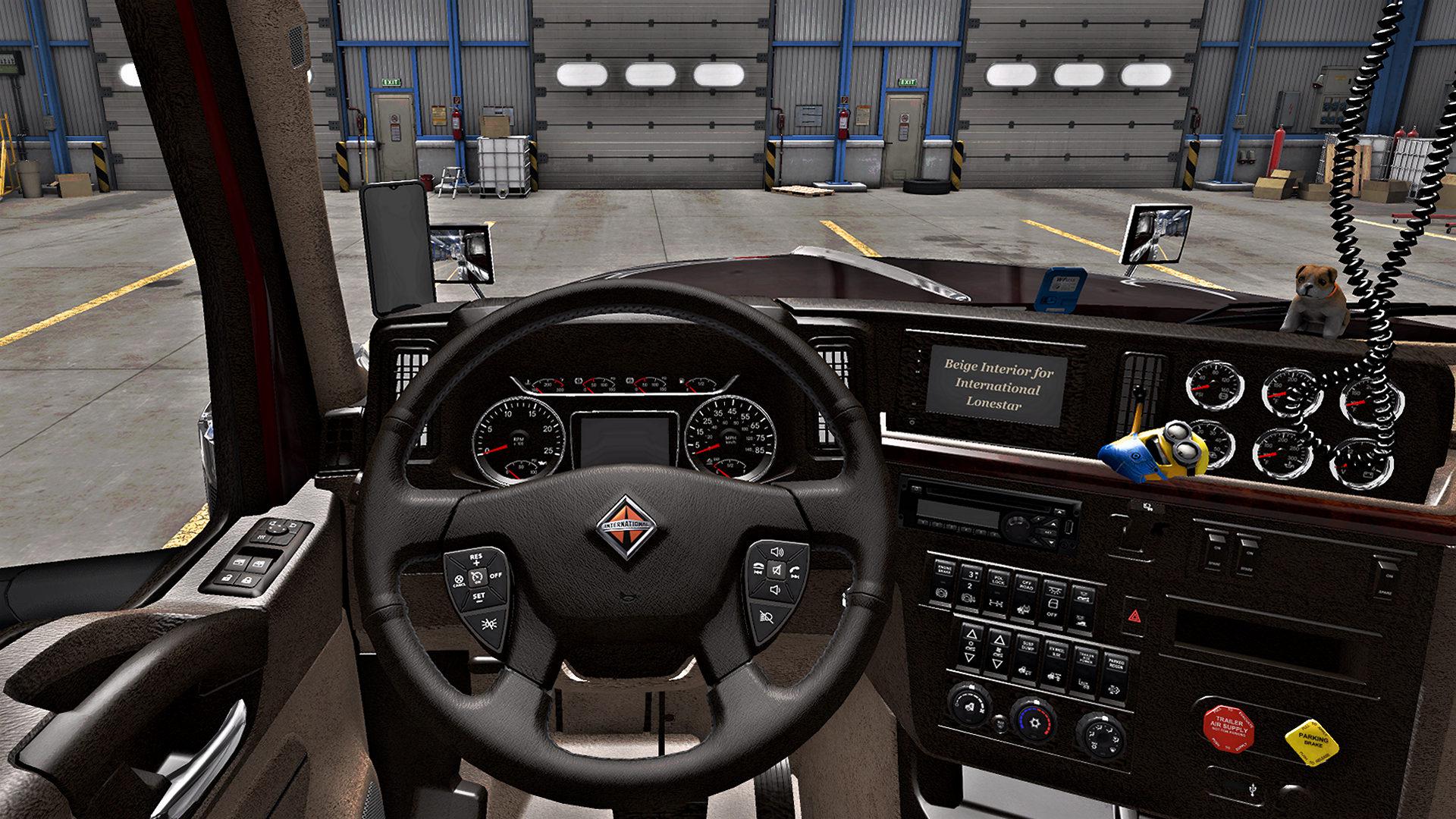 ETS2 - Beige Interior for International Lonestar V0.9 (1.39.x)