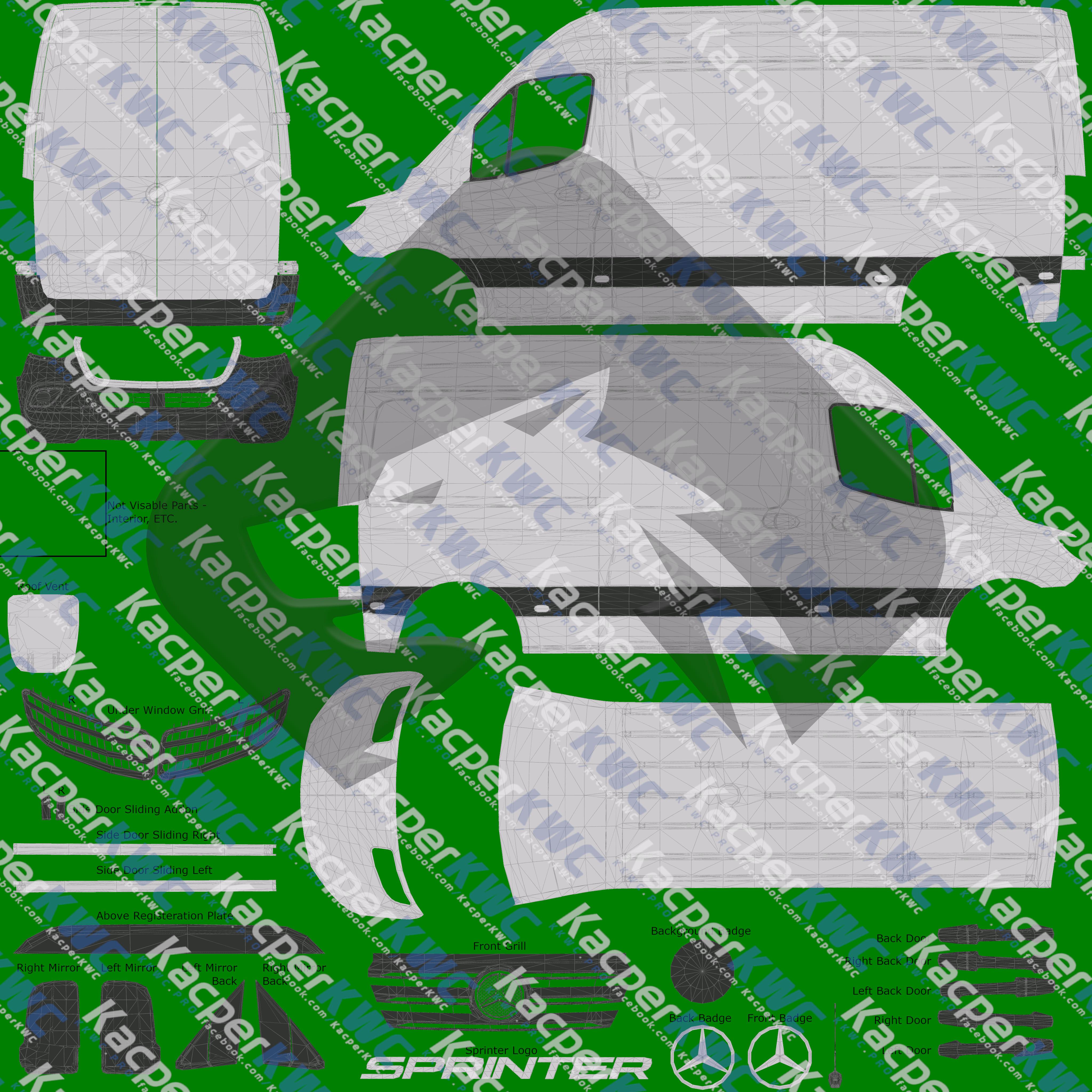 ETS2 - Mercedes Sprinter 2019 Template V1.0 (1.36.x)