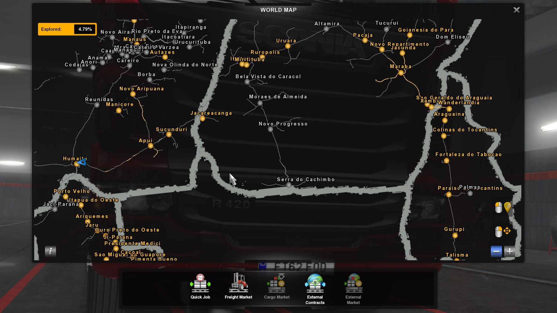 Ets2 Save Game Profile For Mapa Norte Brasil 1 35 X Euro Truck