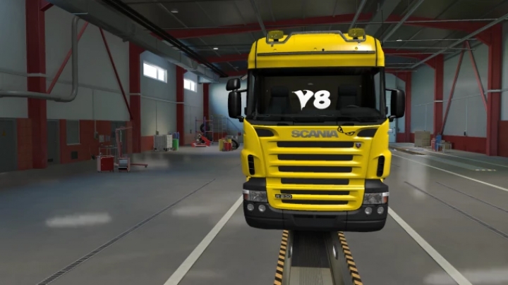 ETS2 - Scania V8 Sticker (1.39.x)