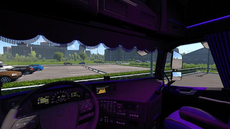 ETS2 - Volvo FH 2012 Black & Amber Interior V1.0 (1.36.x)