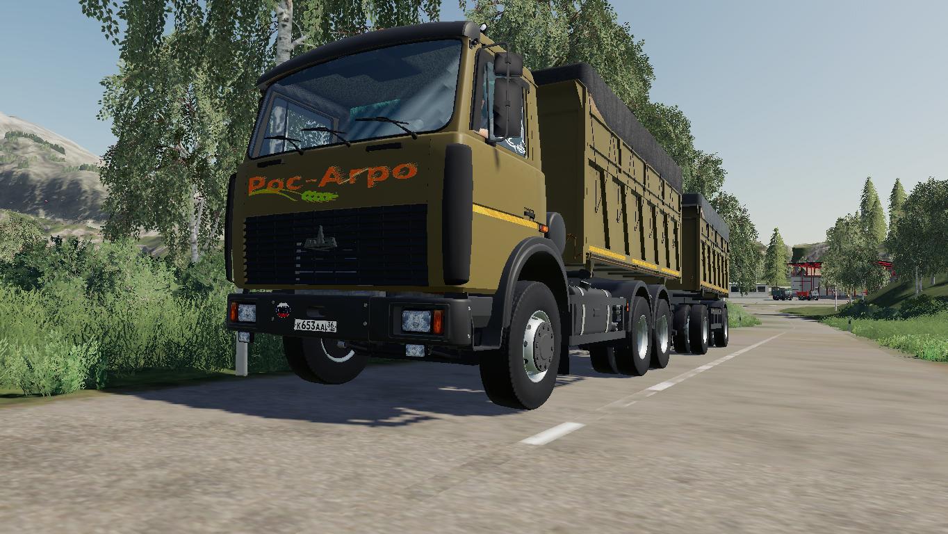 FS19 - Maz 5516A2 + Maz 856101 Trailer V1.0