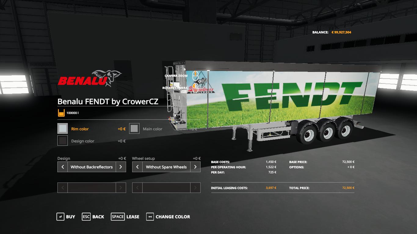 FS19 - Benalu Fendt Tipper Trailer V1.0
