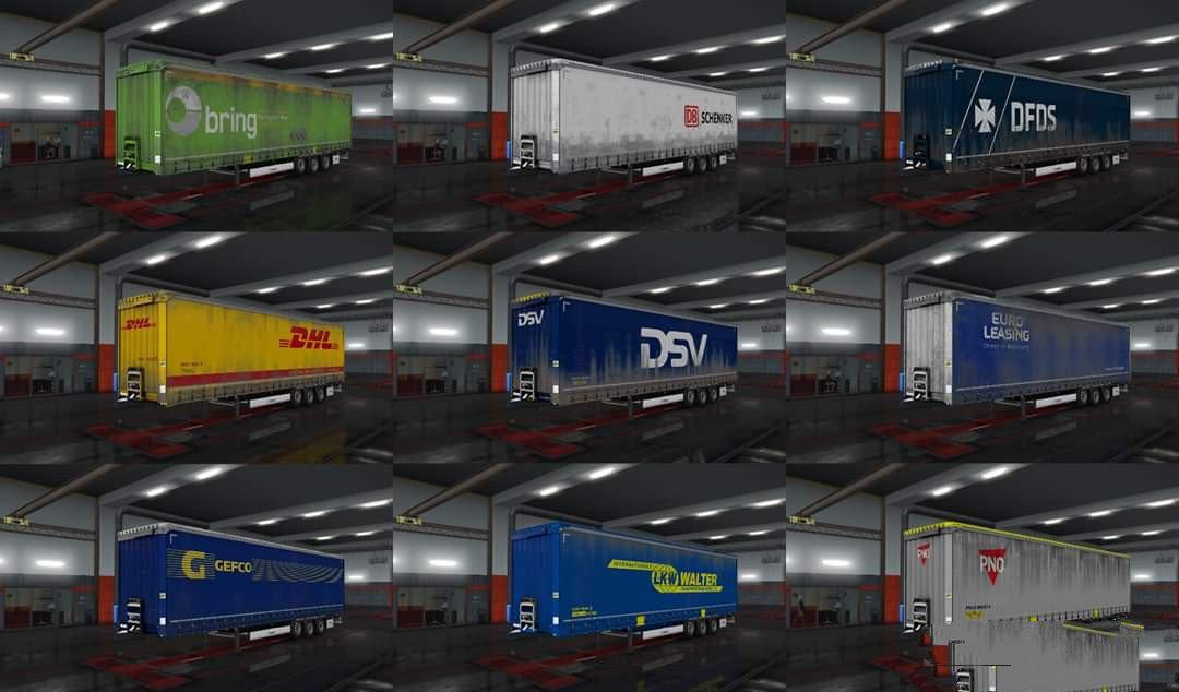 ETS2 - Krone Megaliner Dirty Skins (1.36.x)