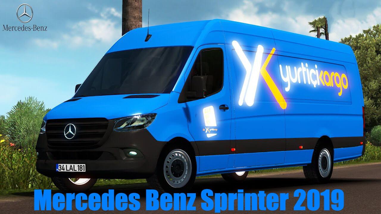 ATS - Mercedes-Benz Sprinter 2019 + Interior V1.4 (1.38.x)
