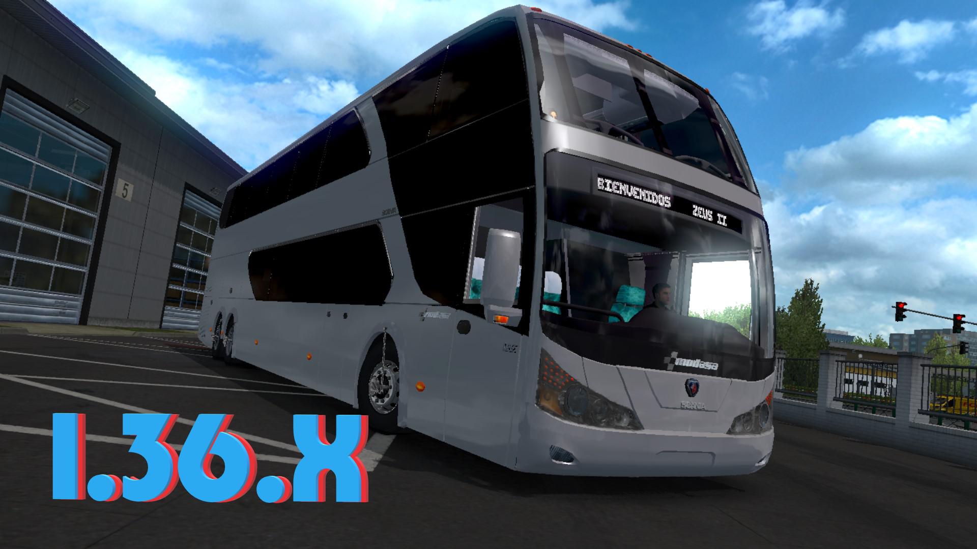 ETS2 - Modasa Zeus II DP 6x2 Scania Bus V1.1.2 (1.36.x)