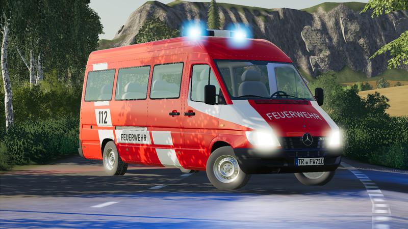 FS19 - Mercedes Sprinter W904 Fire Brigade And Civil V1.1
