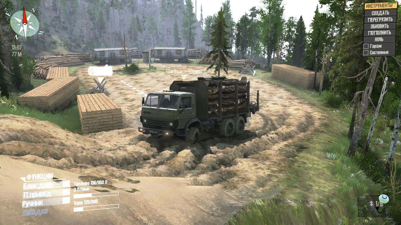 Spintires:Mudrunner - Delivery of Firewood Map