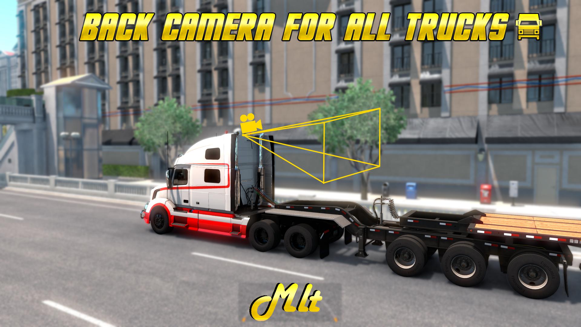 ATS - Back Camera for All Trucks Rear Camera (1.39.x)