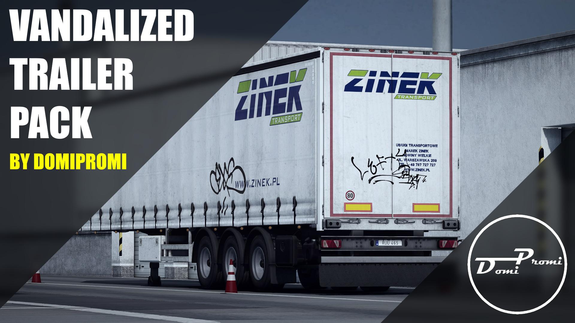 ETS2 - Vandalized Trailer Pack V1.1 (1.39.x)