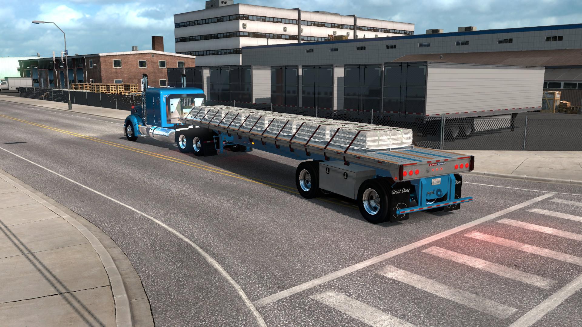 Симулятор прицепа. American Truck Simulator прицепы. Голдхофер трал. American Truck Simulator моды прицепы. Американский прицеп great Dane для етс 2.