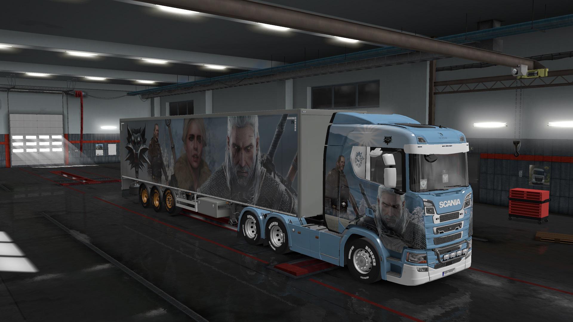 ETS2 - The Witcher Skins V1.0 (1.36.x)