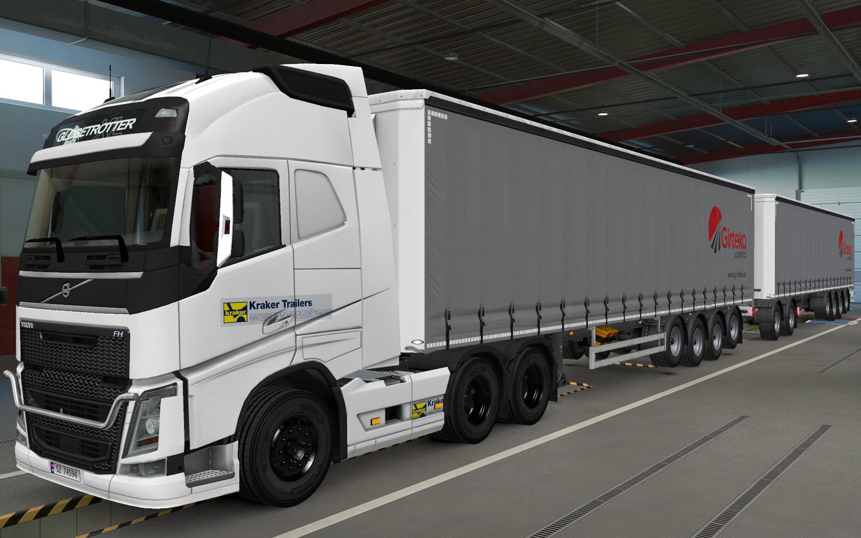ETS2 - Volvo FH16 2012 Kraker Trailers Skin (1.37.x)