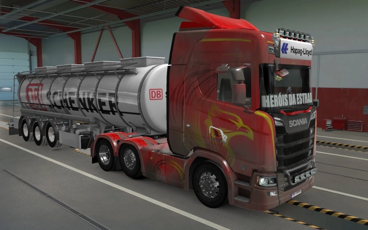 ETS2 - Sticker Glass for All Trucks Herois Da Estrada (1.40.x)
