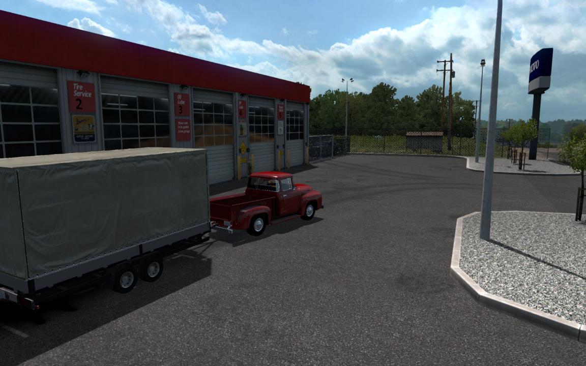 ATS - Ford F-100 Custom Cab 1956 + Mini-Trailer (1.35.X) | American ...