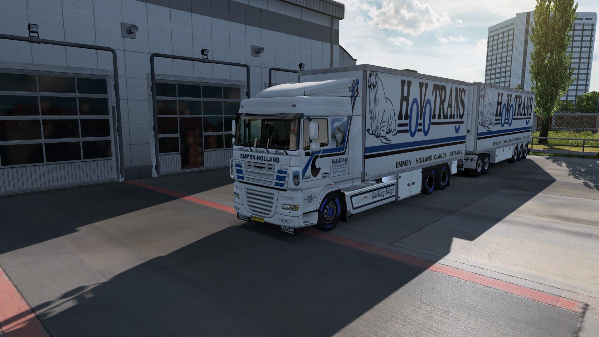 ETS2 - Daf XF 105 Tandem Hovotrans Skin V1 (1.37.x)
