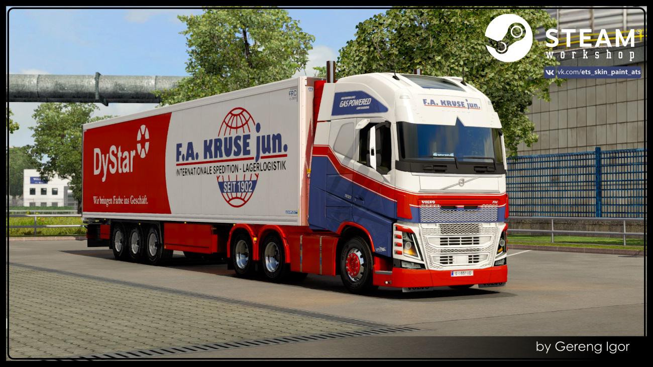 ETS2 - F.A. Kruse Jun Skinpack V1.0 (1.39.x)