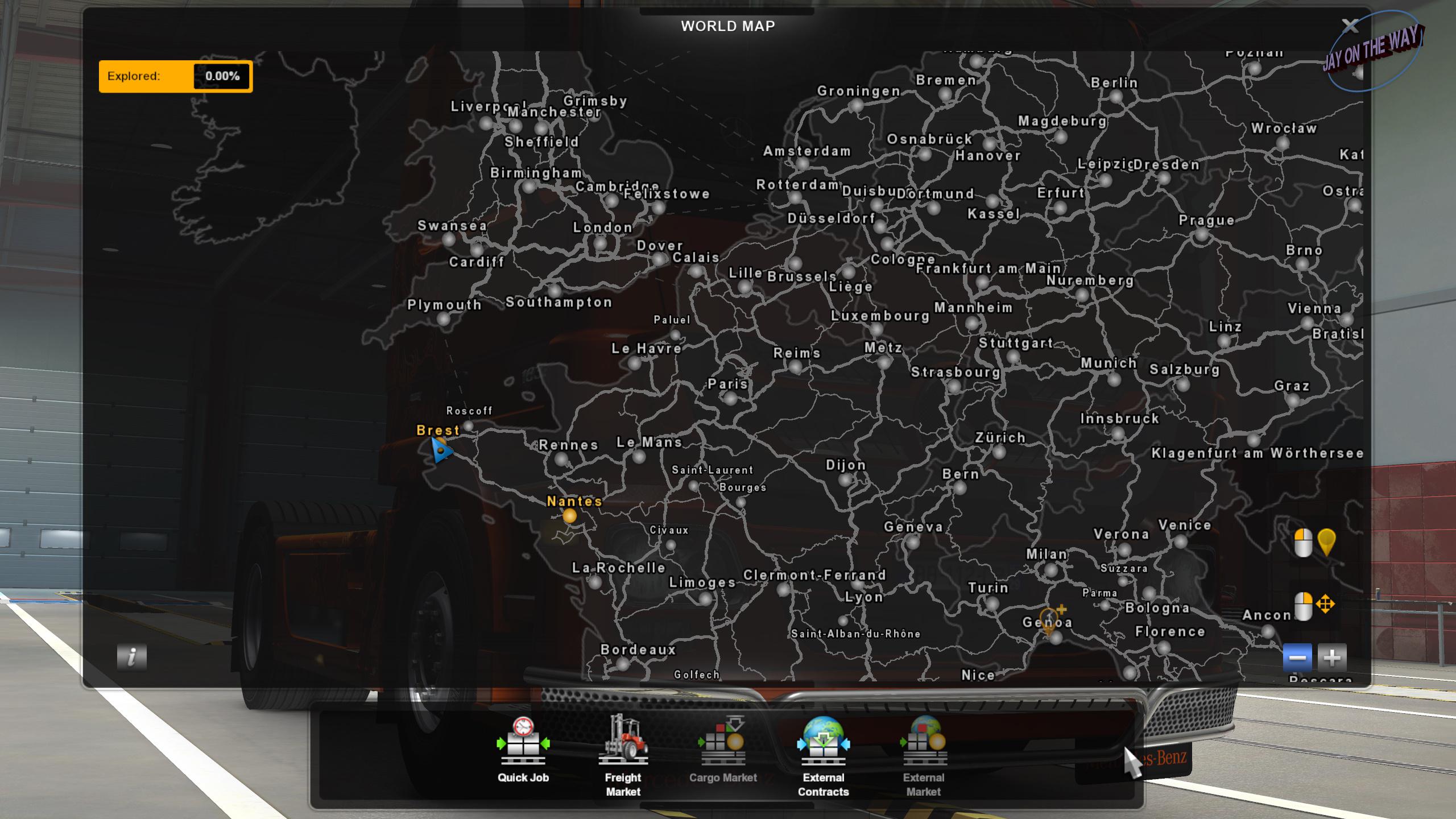 ETS2 - Jayontheway Map V2 for Profile Mod (1.38.x) | Euro Truck