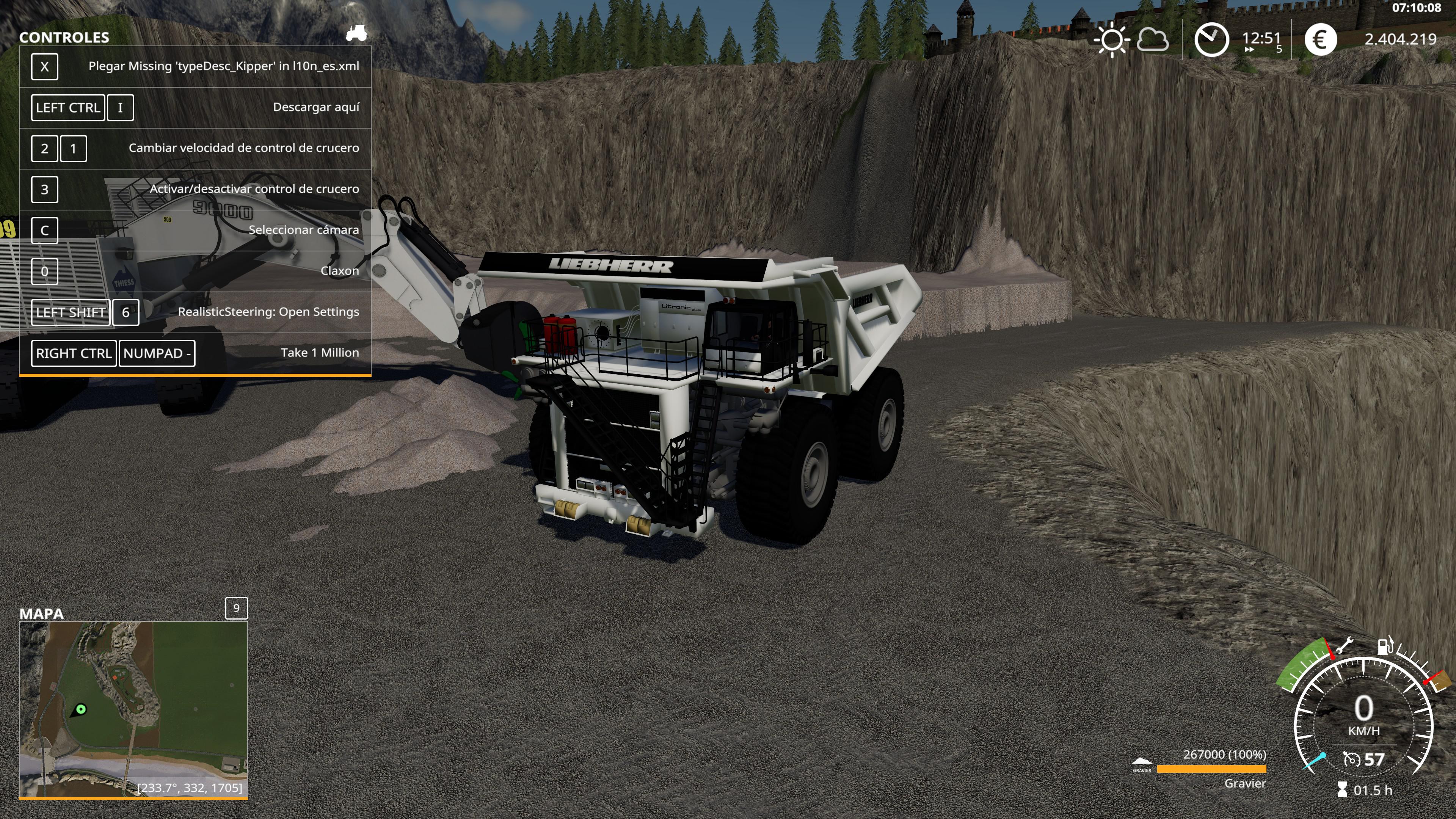FS19 - Liebherr T284 and Cat V1.0