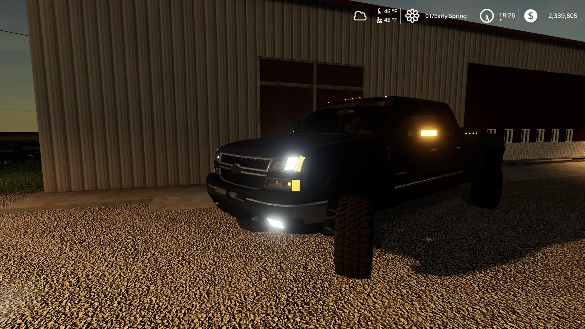 FS19 - 2006 Chevrolet 2500HD Duramax White Lights V1.2.1