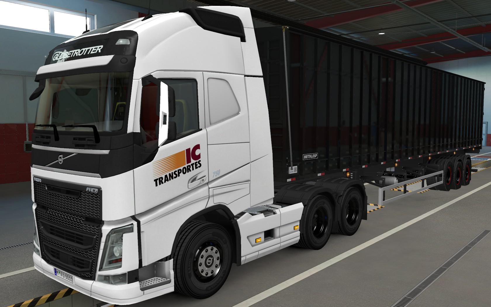 ETS2 - Volvo FH16 2012 Ic Transportes Skin (1.37.x)