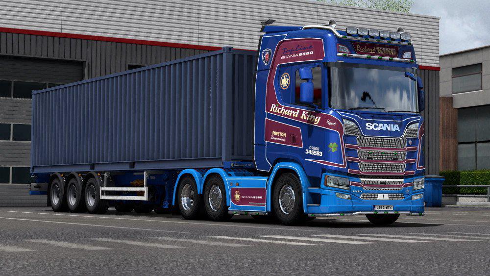 ETS2 - Scania S Richard King Haulage Skin (1.38.x) | Euro Truck ...