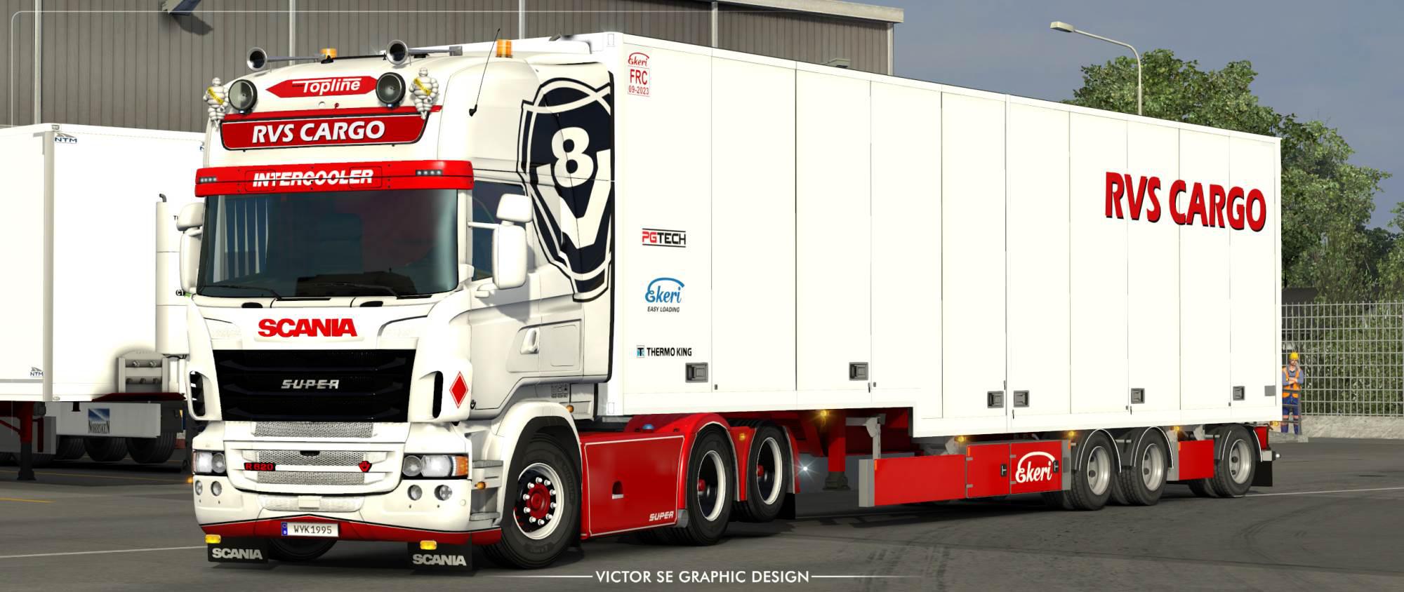 ETS2 - RVS Cargo V8 Skinpack V1.0 (1.35.X)