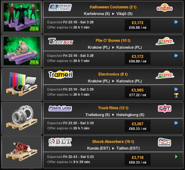 ETS2 - Halloween Cargo Pack V1.0 (1.38.x)