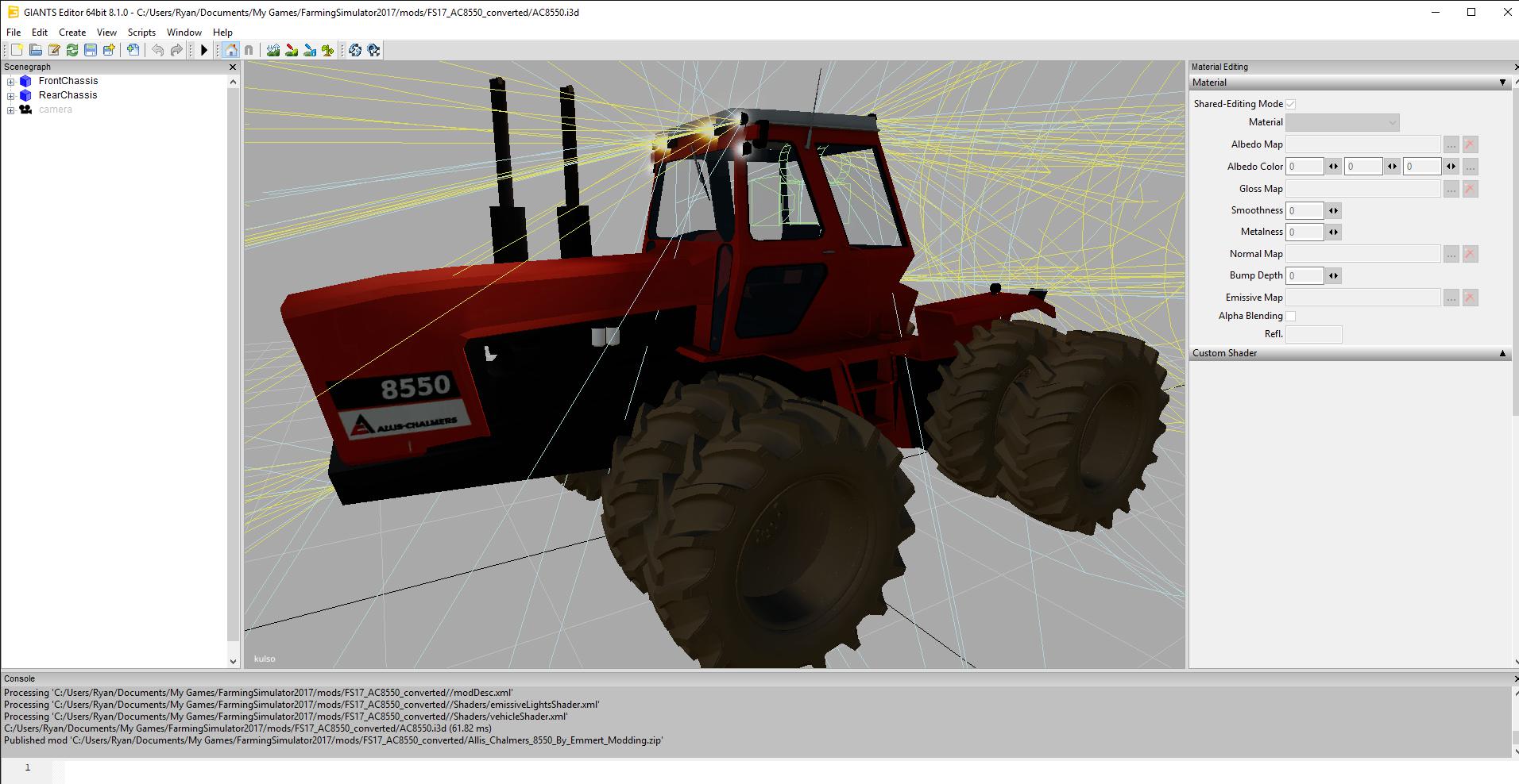 FS19 - Allis Chalmers 8550 Tractor V1.0