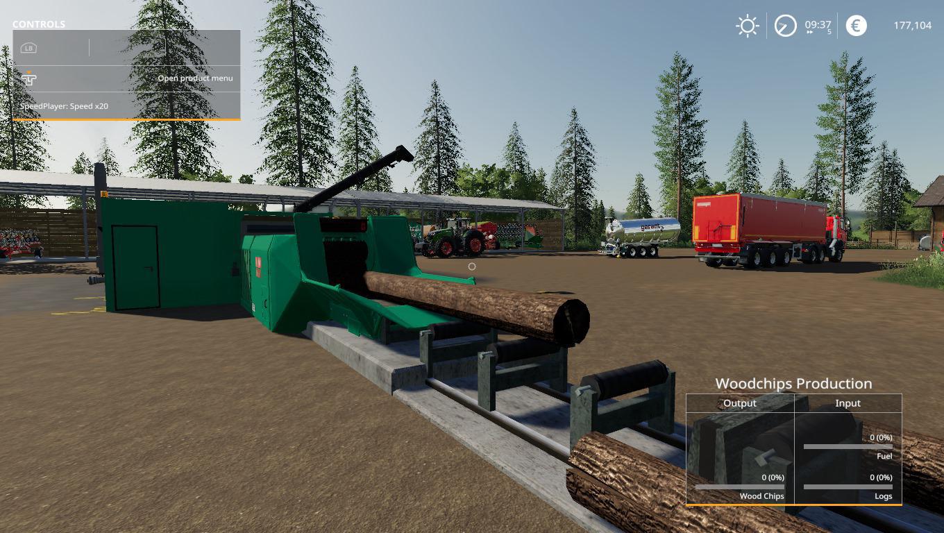FS19 - Placeable Jenz Global Company Wood Chipper