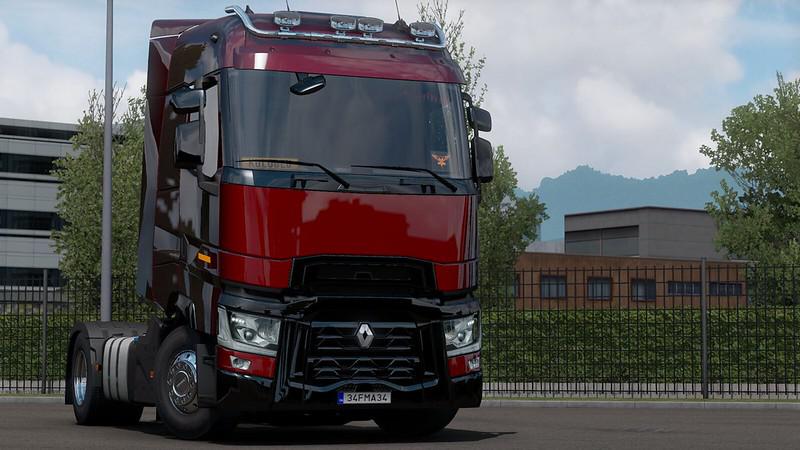 ETS2 - Piano Black Parts for Renault T V1.0 (1.39.x)