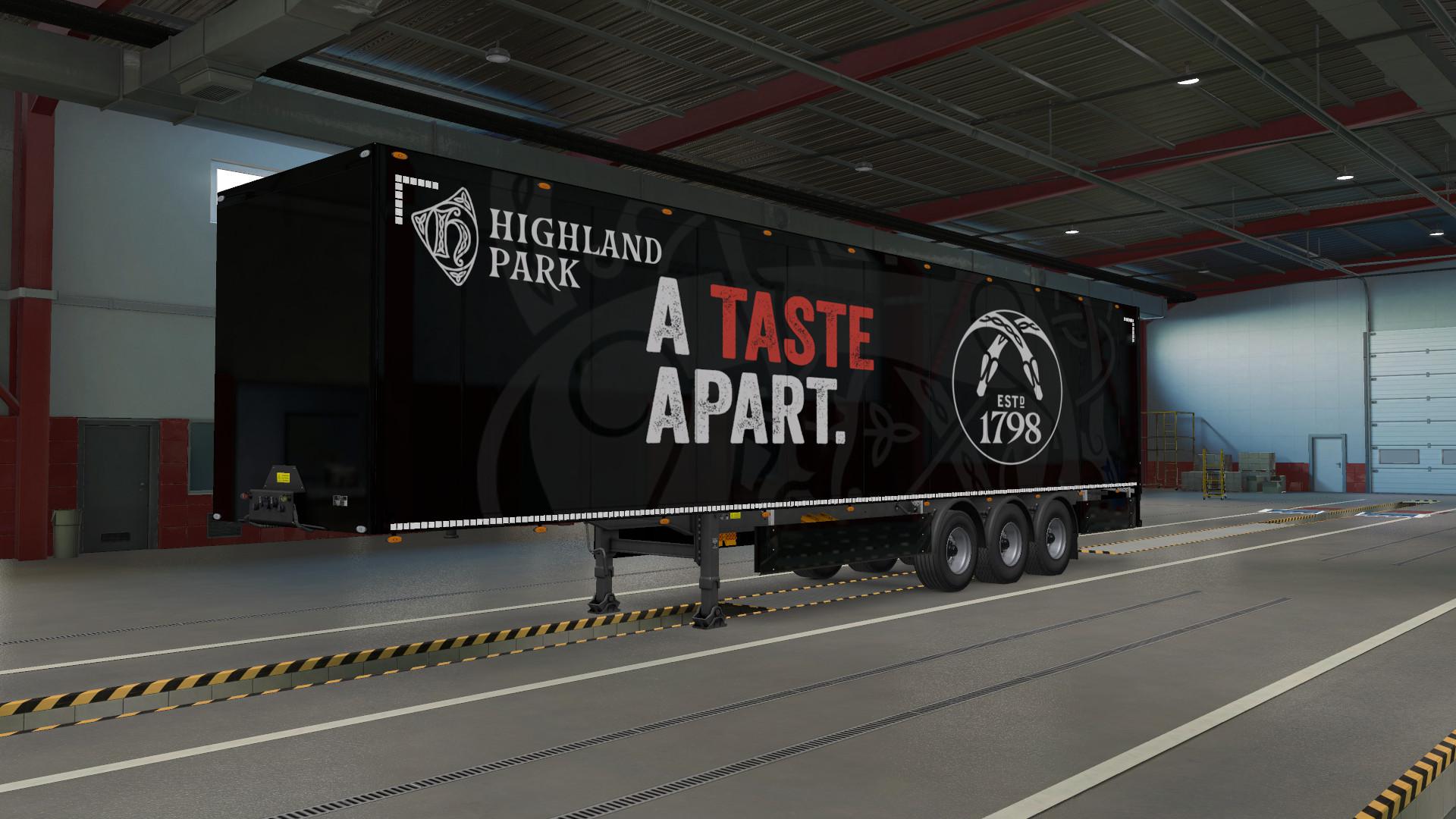 ETS2 - Highland Park Whiskey Trailer Skin V1.0 (1.37.x)