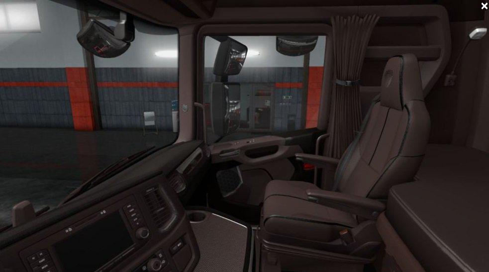 ETS2 - Scania NextGen 2016 – Exclusive Brown Interior (1.36.x) | Euro ...