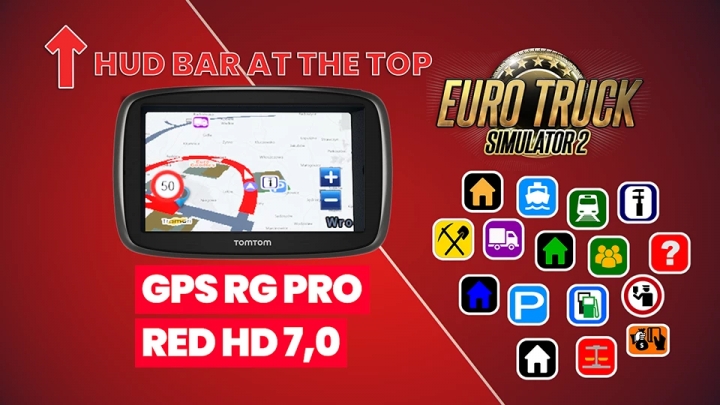 ETS2 - GPS RG Pro Red HG V7.0 (1.40.x)