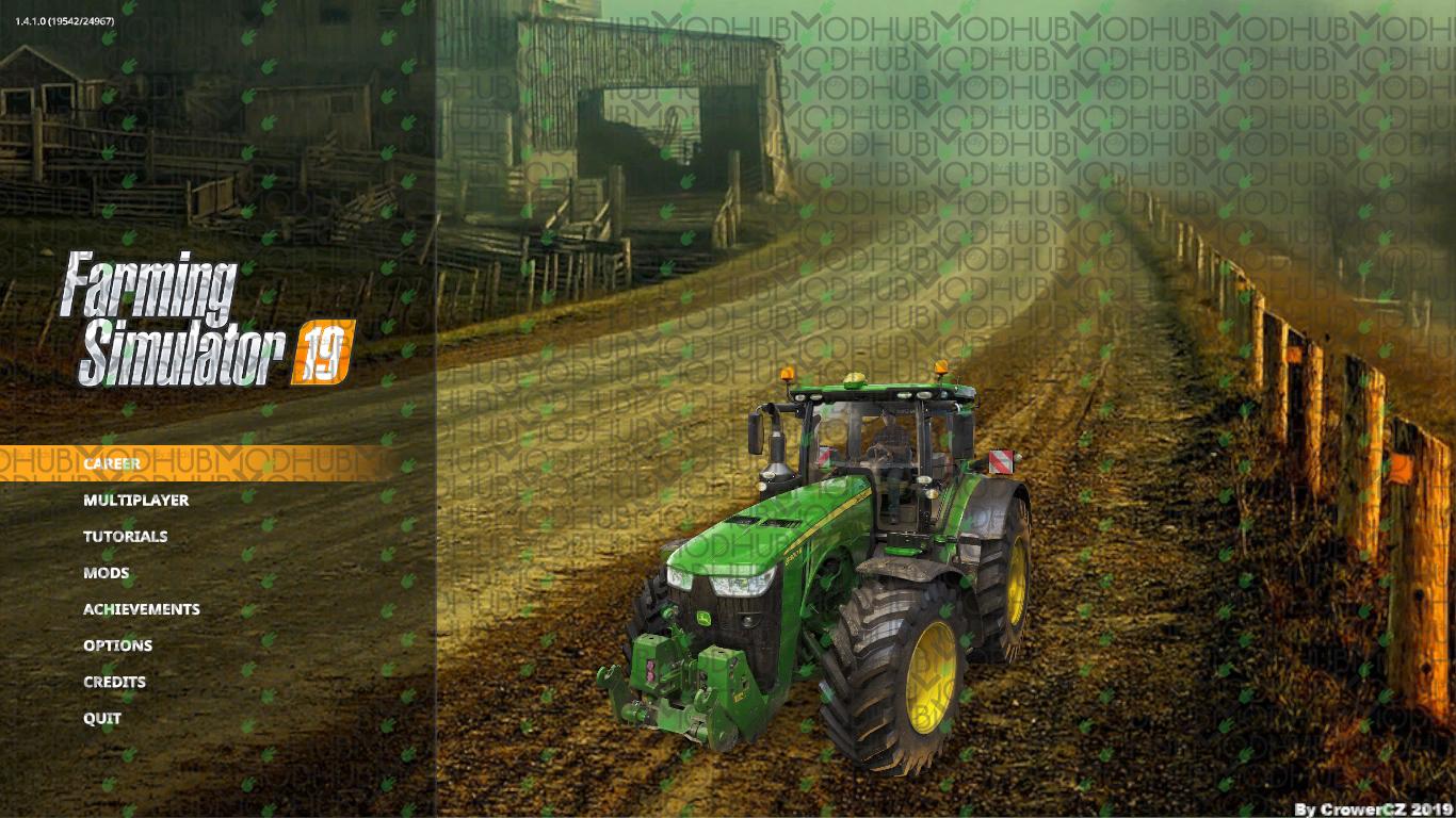 FS19 - Menu Background - Autumn Dirt Road V1.0