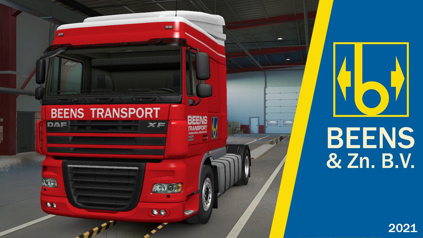 ETS2 - Paintjobs Beens & Zn. B.V. Stadskanaal for Daf 105 Xf V1.0 (1.39.x)