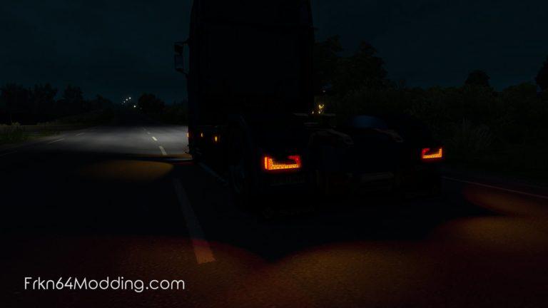 ETS2 - Non-Flared Vehicle Lights Mod V3.0 (1.36.x)