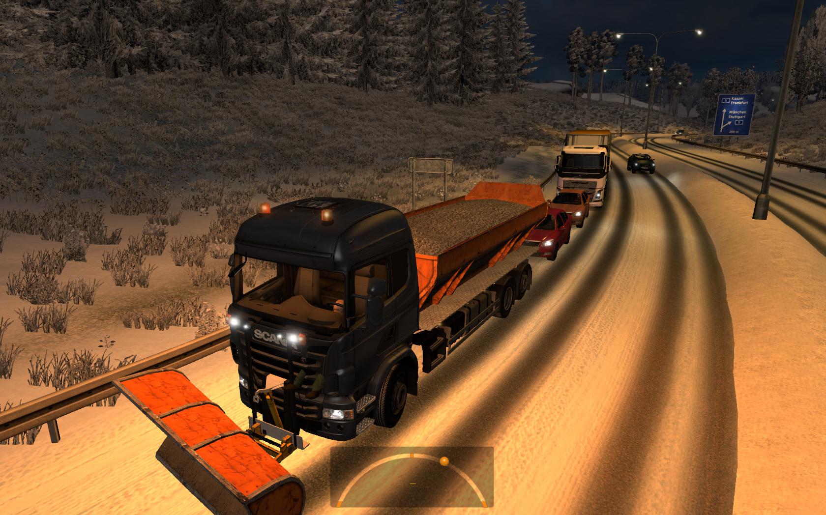 ETS2 -  Snowplows Scania-Based in Traffic Mod (1.36.x)