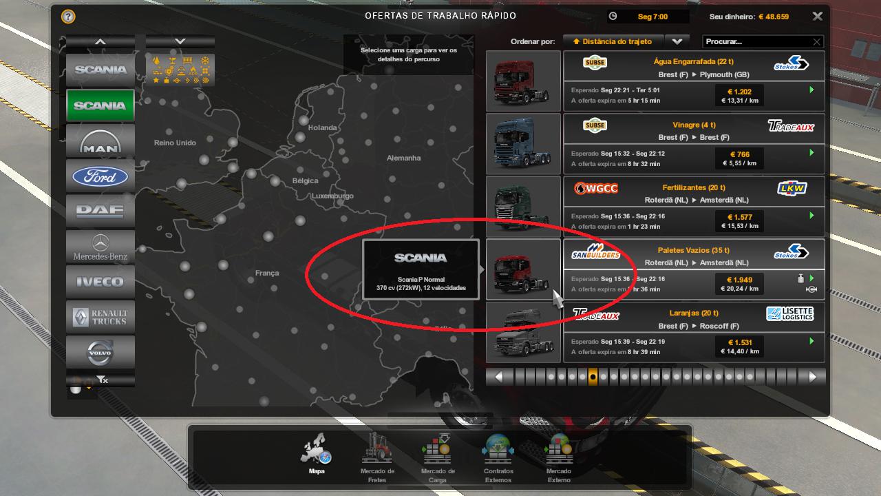 ETS2 - Quick Jobs for Scania P (1.39.x)