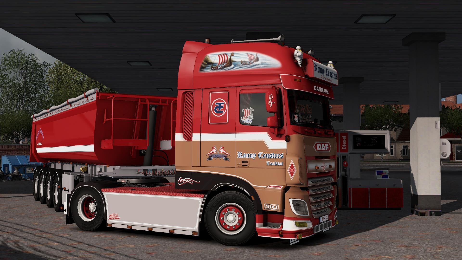 ETS2 - Daf & Trailer Ronny Ceusters (1.38.x)