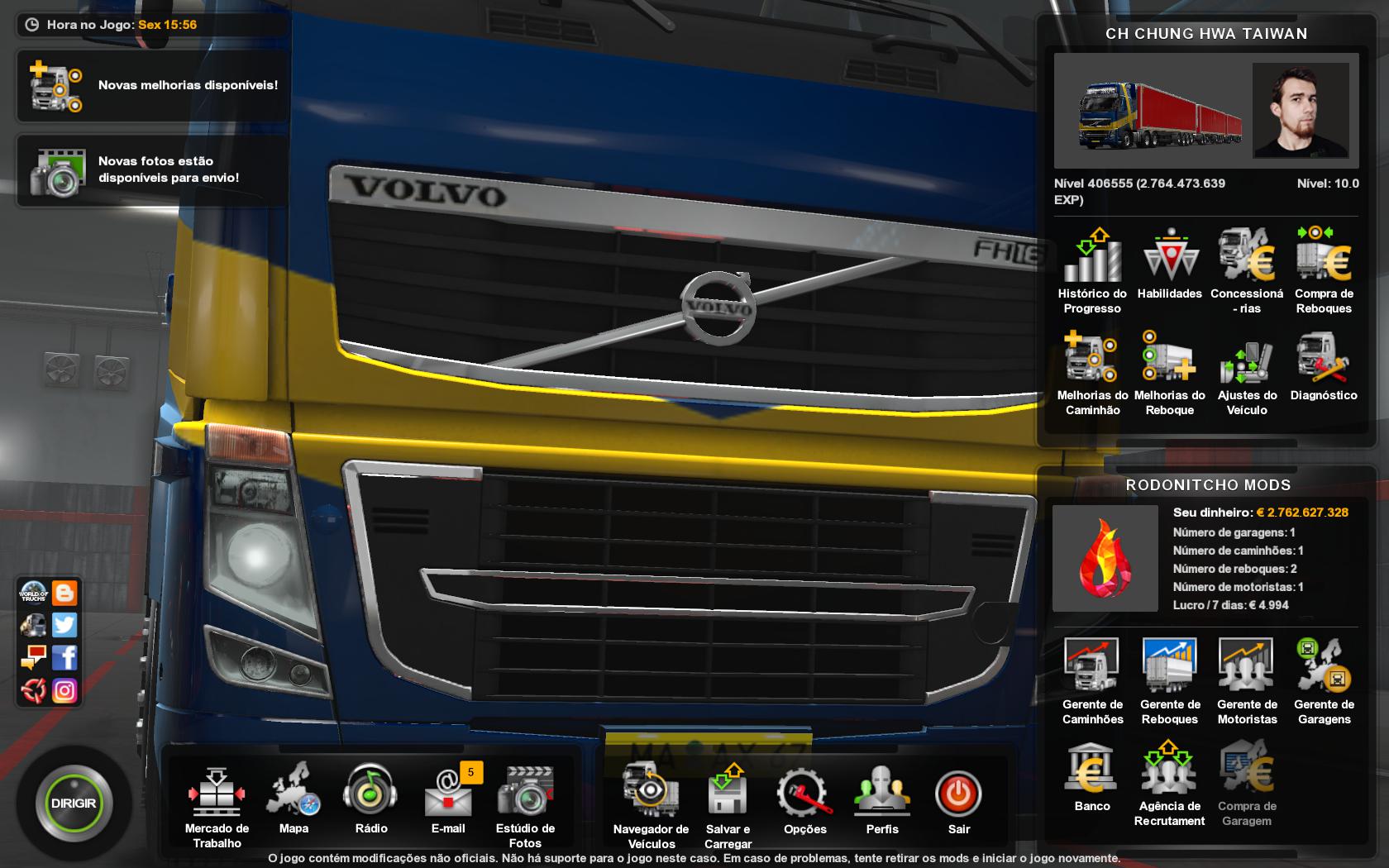 ETS2 - Ch Chung Hwa Taiwan & China Map Profile Mod (1.36.x)