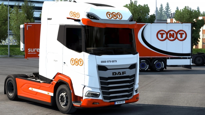 ETS2 - DAF21 XG TNT Express Skin Pack V1.0 (1.40.x) | Euro Truck