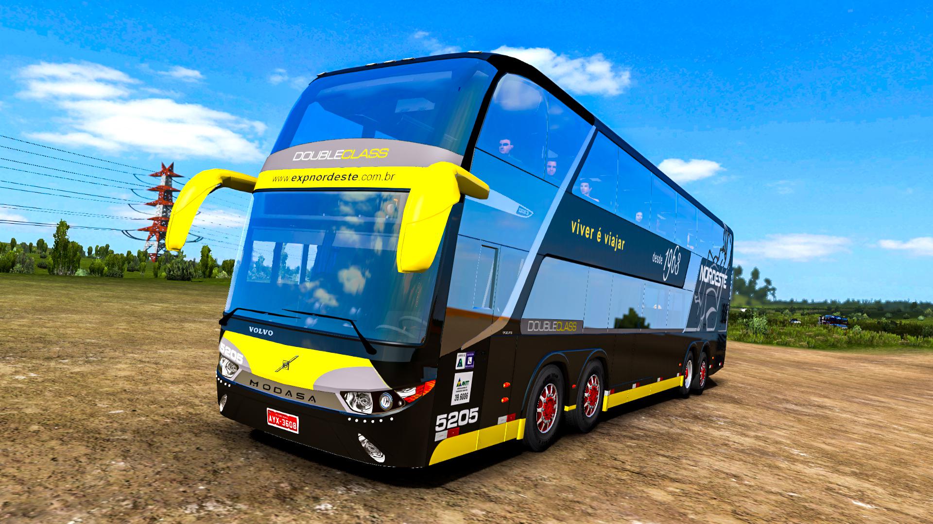 ETS2 Modasa Zeus 3 8x2 Volvo  Bus  Mod  1 38 x Euro  