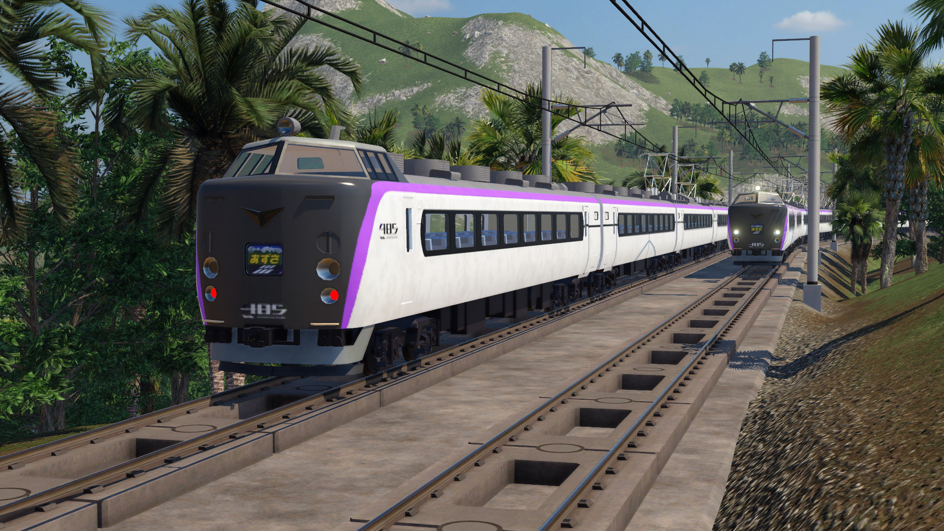 Transport Fever 2 - JNR 485 Series (E353 Livery)