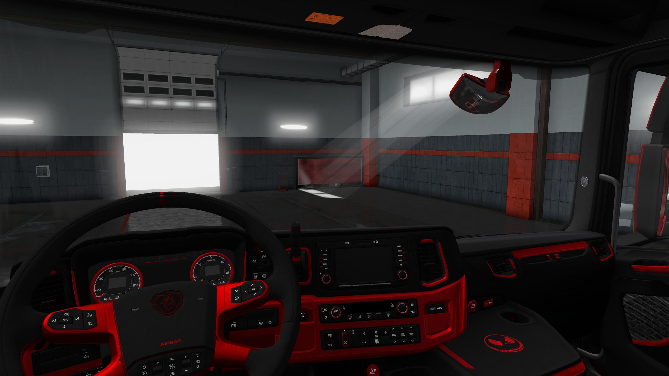 Ets2 Scania S R Cmi Black Red Interior V1 0 1 36 X